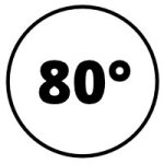 80° Grad