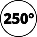 Sterlilisierungstemperatur 250° Grad