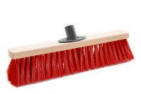 Saalbesen, PET Kunstfaser rot, 400 mm, Quick-fest-Halter