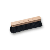 Saalbesen, 280 mm, feine schwarze PET-Borste, 4-Loch