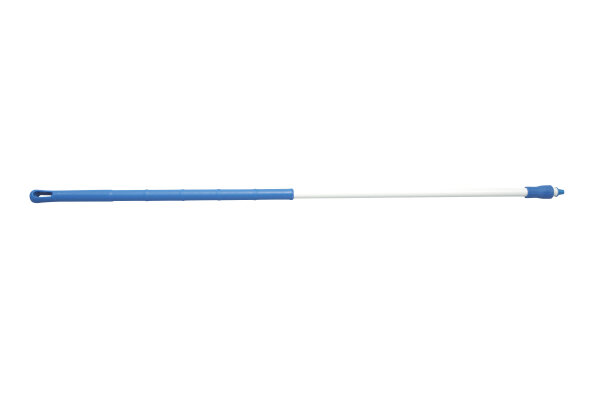 Ergonomische Stiele, Glasfaser/Fiberglass 1500 x 32 mm, blau, mit Außengewinde