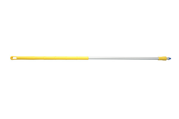 Ergonomische Stiele, Aluminium, 1500 x 32 mm, gelb mit Außengewinde