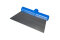 Edelstahl Bodenschaber, 270 x 110 mm, 1,5 mm, hart, Edelstahl 304, blau