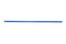 Einteilige ergonomische Stiele, 1500 x 32 mm PP verstärkt, blau mit Außengewinde