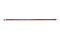 Einteilige ergonomische Stiele, 1500 x 32 mm PP verstärkt, rot mit Außengewinde
