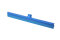 Wasserschieber einteilig 400 mm, vollfarbig, PP/TPE Gummi, blau mit Außengewinde
