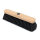 Besen, 280 mm, feine schwarze PET-Borste, unlackiert, mit Gewinde