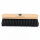 Besen, 280 mm, feine schwarze PET-Borste, unlackiert, mit Gewinde