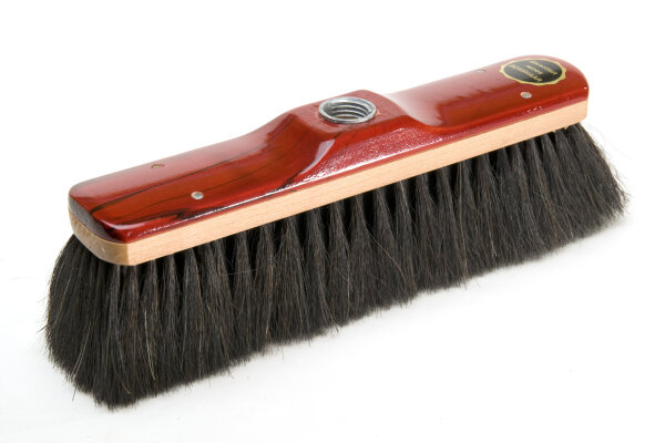 Zimmerbesen, 280 mm, Naturhaar, Mahagoni-Lackierung, mit Gewinde