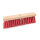 Strassenbesen, 400 mm, Flachholz, Kunstborste rot