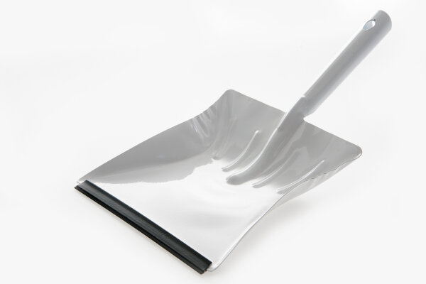 Kehrschaufeln, Metall, mit Lippe, weiß