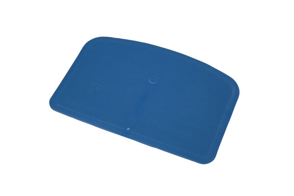 Teigschaber, 146 x 98 mm, Polypropylen, voll detektierbar, blau