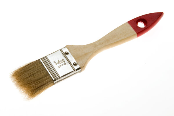 Lackierpinsel, helle Chinaborste, 1.5 Zoll (ca. 38 mm)