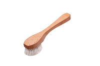 Gesichtsbürste, oval, Ziegenhaar hell, Holz...