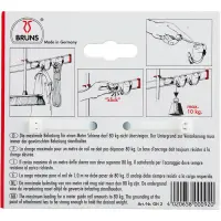 2 Stück Bruns Gerätehaken für Wand- und Geräteschienen  (GH 2)