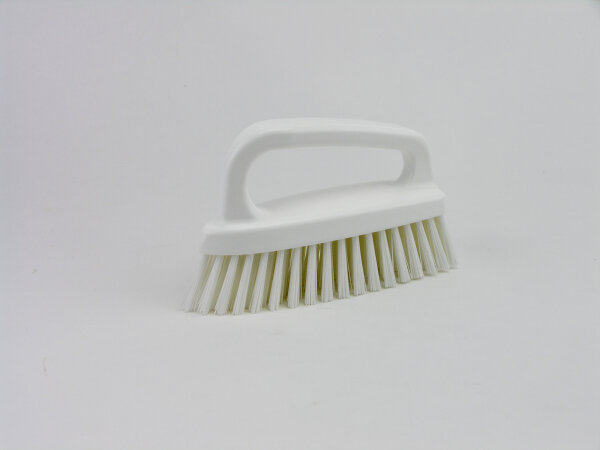 Handwaschbürsten, mit, Handgriff, 200 x 65 mm, Polyester (PBT), 0,50, weiß