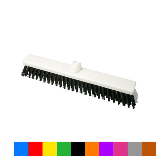 Kombinationsbesen, Borsten.Mix, 400 x 50 mm, Polyester (PBT) 0.30/0.70,weiß/schwarz, Außengewinde in versch. Farben