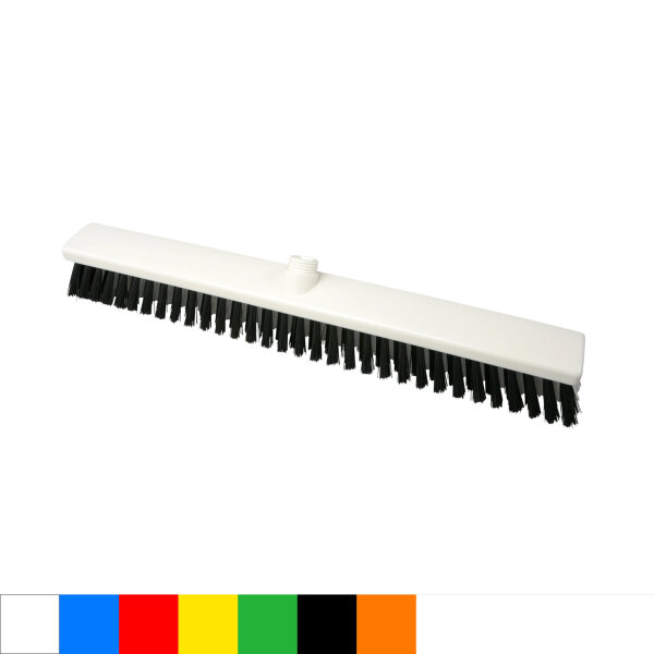 Kombibesen, Borsten.Mix, 570 x 60 mm, Polyester (PBT) 0.30/0.70, weiß/schwarz Außengewinde