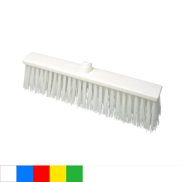 Straßenbesen extra langer Schnitt, hart, 470 x 60 mm, Polyester (PBT) 1.0, Außengewinde