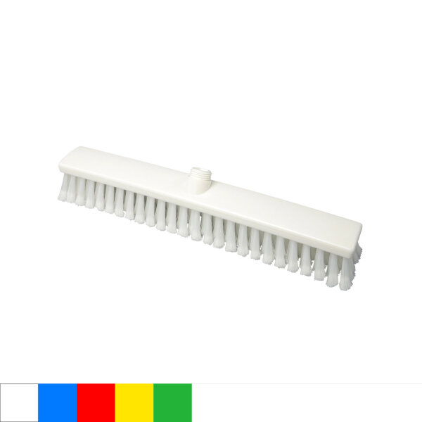 Besen mit geschlitzten Polypropylen Borsten, 0,25 mm, 470 x 60 mm, Außengewinde