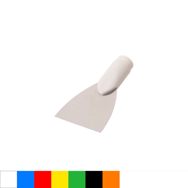 Edelstahlspachtel, 80 x 110 mm flexibel, Edelstahl 304, Außengewinde