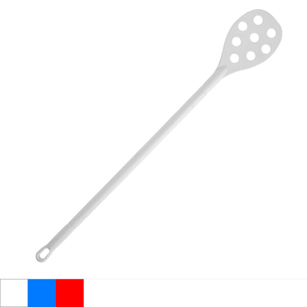 Einteilige Rührloffel, 1135 x 167 Durchmesser, gelocht, Polypropylen PPN