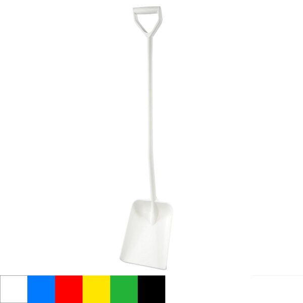 Ergonomische Schaufel, einteilig, mit langem Griff, 270 x 340 x 1330 mm, PPN