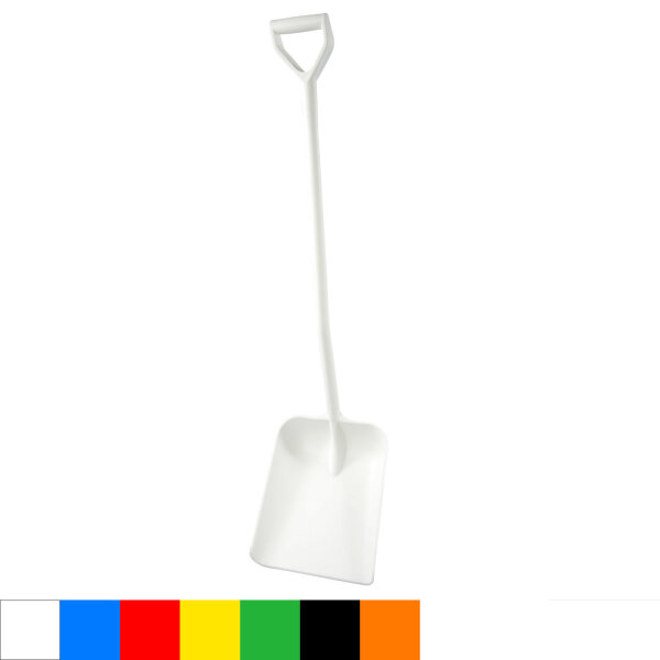 Ergonomische Schaufel, einteilig, mit langem Griff, 330 x 380 x 1330 mm, PPN