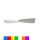 Edelstahlspachtel mit Polypropylen-Griff, 40 x 220 mm, Medium 0,5 - 1,mm, Edelstahl 304