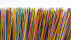 Handfeger, 285 mm, "Konfetti", PET - Farbmix, unlackiert