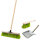 Kehr- & Gartenbesen-Set 4-teilig in Neongrün