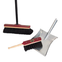 4-teiliges Besen und Kehrschaufel Set – Rosshaar...