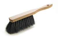 Besen und Kehrschaufel Set 4-teilig – Besen & Stiel, Handfeger & Metall-Kehrschaufel, Naturhaar