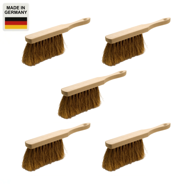 5 x Handfeger Set, 280 mm, Kokos, Natur