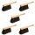 5 x Handfeger Set, 280 mm, Arenga, mit Aufhängeloch, Natur