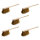 5 x Handfeger Set, 430 mm, Kokos, Natur