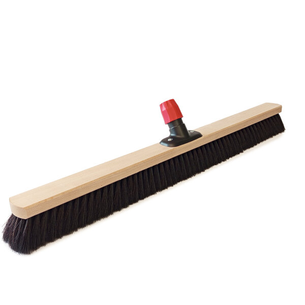 Saalbesen, Naturhaar, 800 mm, mit Universalstielhalter mit Überwurfmutter Ø 28 mm