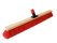 Saalbesen, PET Kunstfaser rot, 800 mm, mit Universalstielhalter mit Überwurfmutter Ø 28 mm