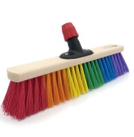 Saalbesen, 400 mm, "Regenbogen", PET-Farbmix,...