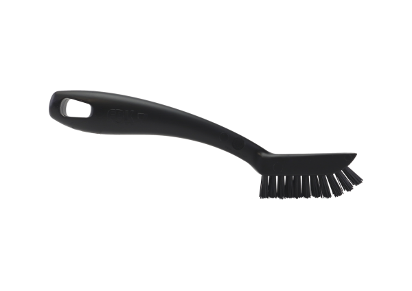 Schmale Allzweckbürste, 200 x 12 mm, PBT 0.30 mm, Borstelänge 15 mm, schwarz