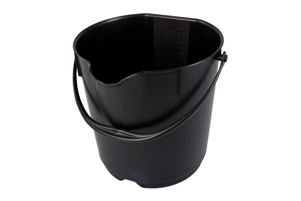 Eimer, 15 Liter, Polypropylen, sehr stabil, schwarz