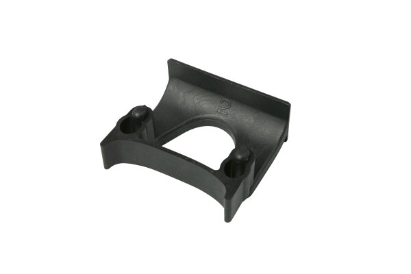 Gerätehalter für Wandschiene, Ø 28 - 38 mm, groß, schwarz